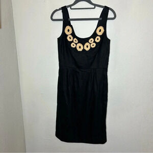Etcetera Linen Blend Little Black Dress for Warmer Weather Size 2